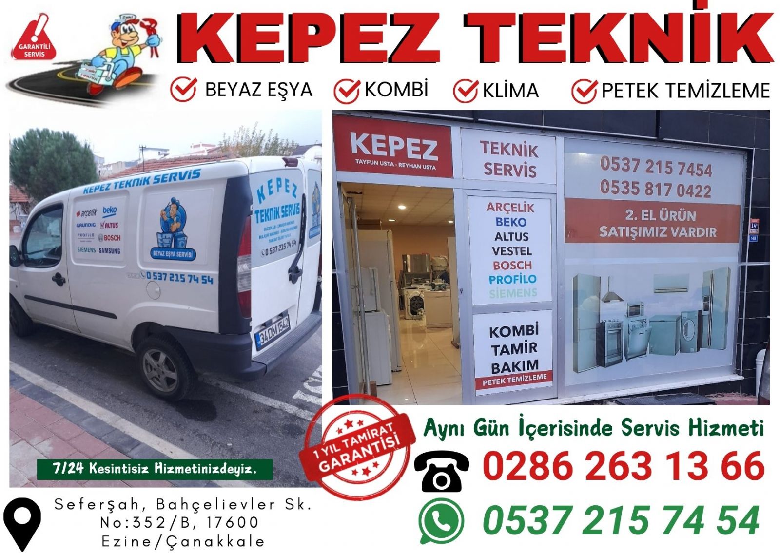 Ezine Beyaz Eşya Tamircisi